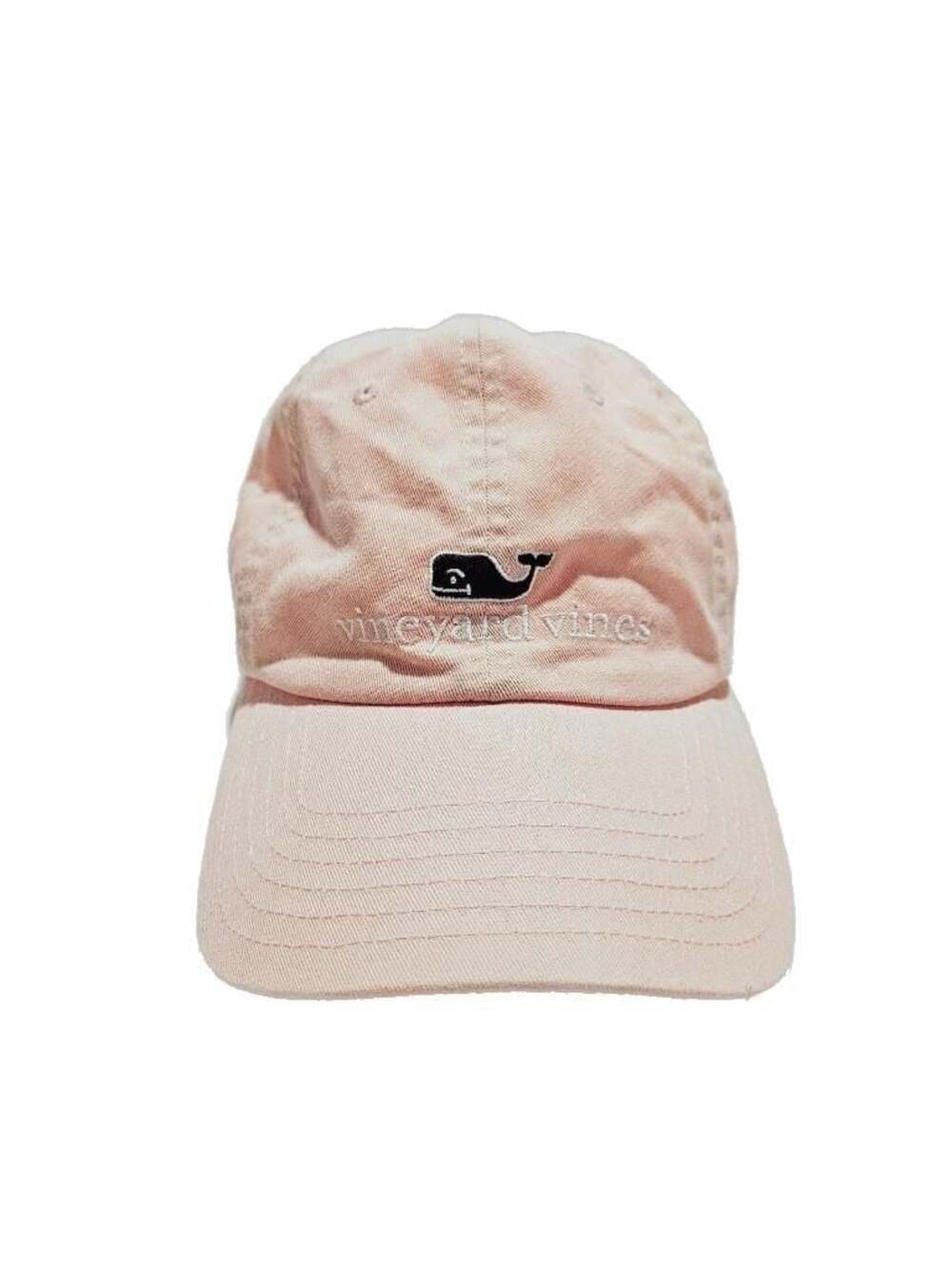 Vineyard Vines Whale Slideback Hat Pink One Size Embroidered Adjustable